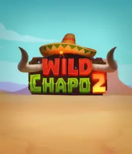 Experience the colorful Mexican desert with the Wild Chapo 2 game by Relax Gaming, showcasing a whimsical bull wearing a sombrero against a serene desert backdrop. This image conveys the excitement and culture of the game, great for those who love culturally inspired slots, delivering a captivating gaming experience.